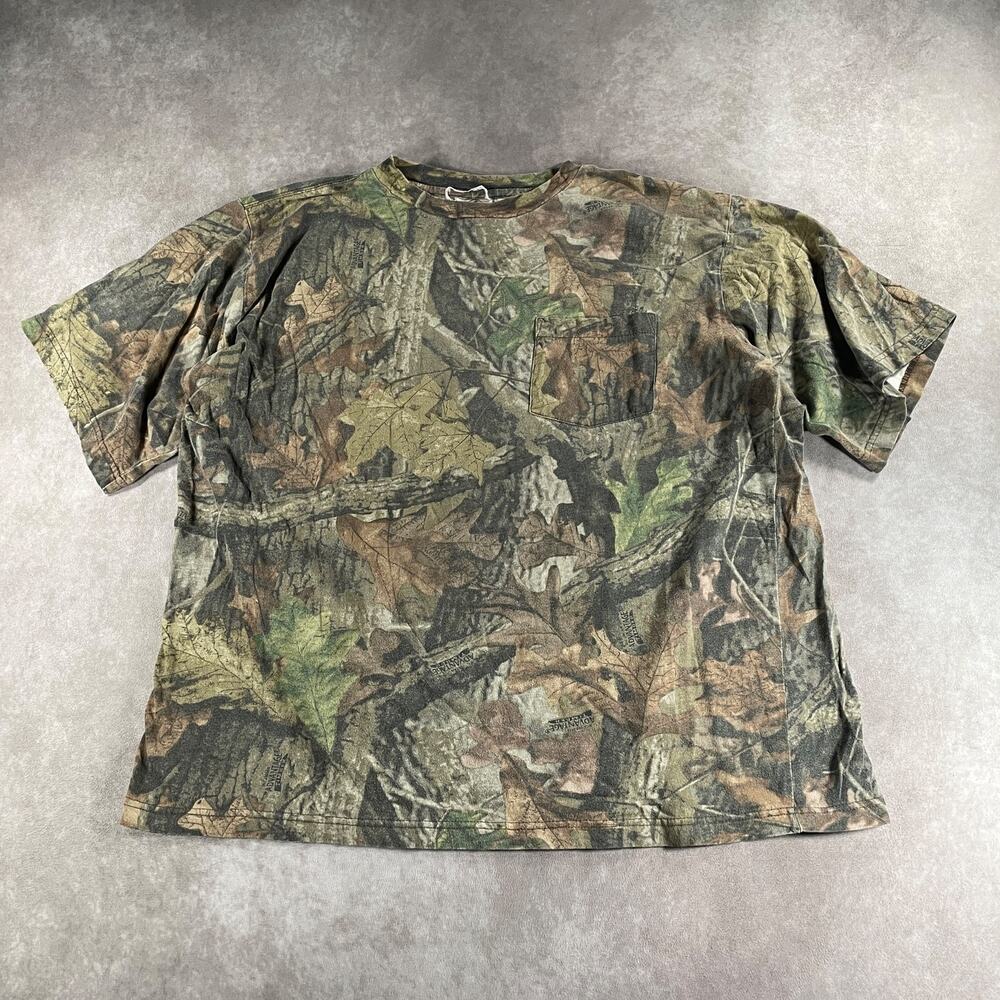 Vintage RedHead Mossy Oak Advantage Camo Pocket T-Shirt 100% Cotton Men's XL